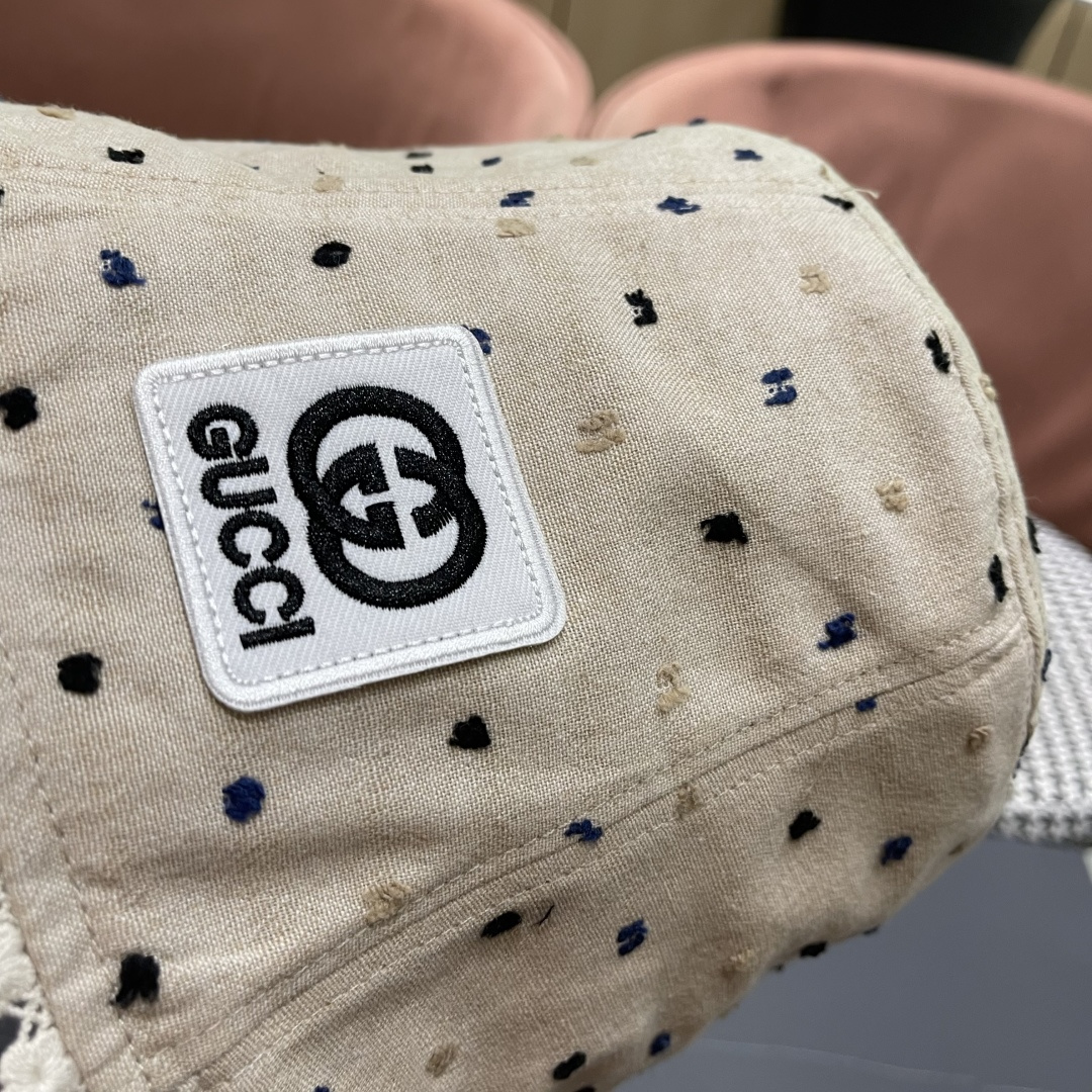  香奈儿Chanel夏季透气防晒渔夫帽子小碎花脸小休闲百搭出游遮阳盆帽