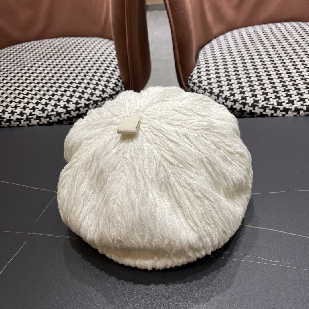 LV路易威登 外贸潮牌秋冬时尚大头围显脸小八角画家帽子百搭南瓜帽贝雷帽女帽