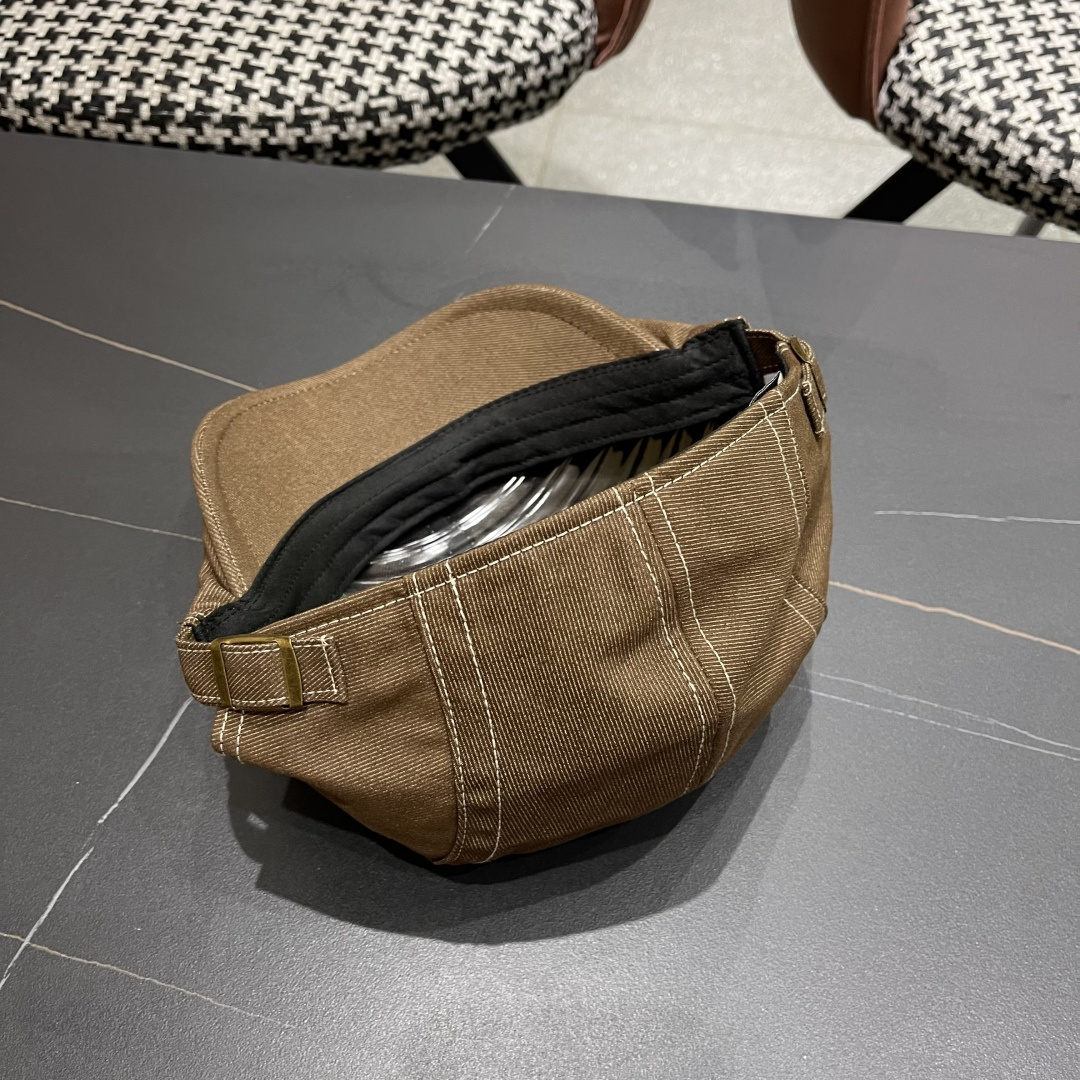  香奈儿2025新款日系文艺复古前进帽情侣休闲百搭英伦贝雷帽男
女反戴潮搭鸭舌帽韩