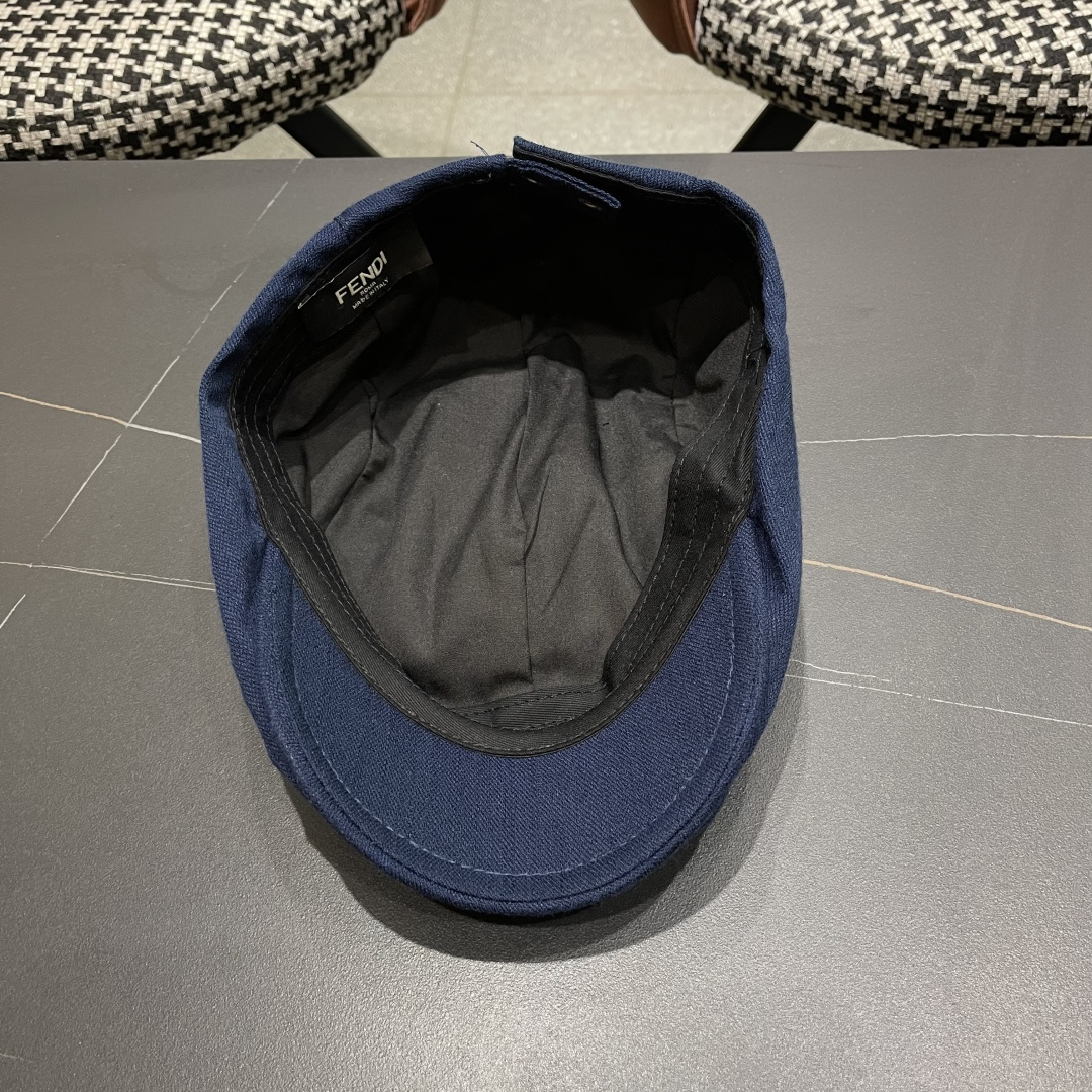  迪芬 复古棉麻前进帽女春夏英伦显脸小贝雷帽子2025新款日系简约鸭舌帽