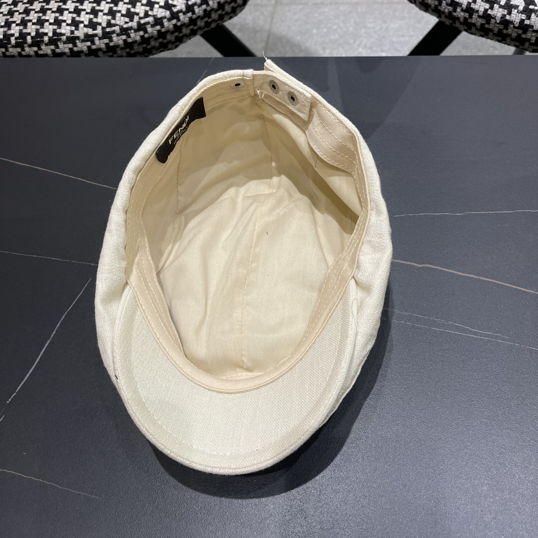  迪芬 复古棉麻前进帽女春夏英伦显脸小贝雷帽子2025新款日系简约鸭舌帽