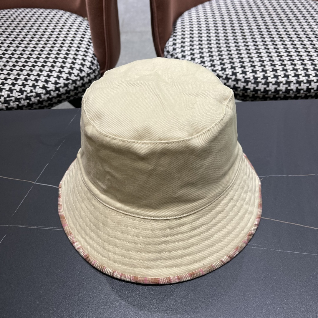  香奈儿 韩版复古格纹渔夫帽子女款春秋季户
外遮脸显脸小百搭双面水桶帽盆帽潮