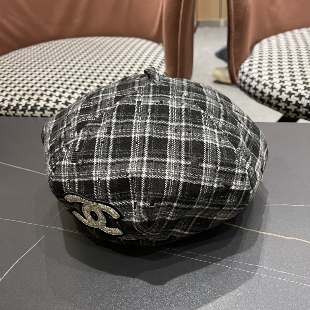  Chanel香奈儿2025新款贝雷帽，画家帽，头围57cm 四季百搭