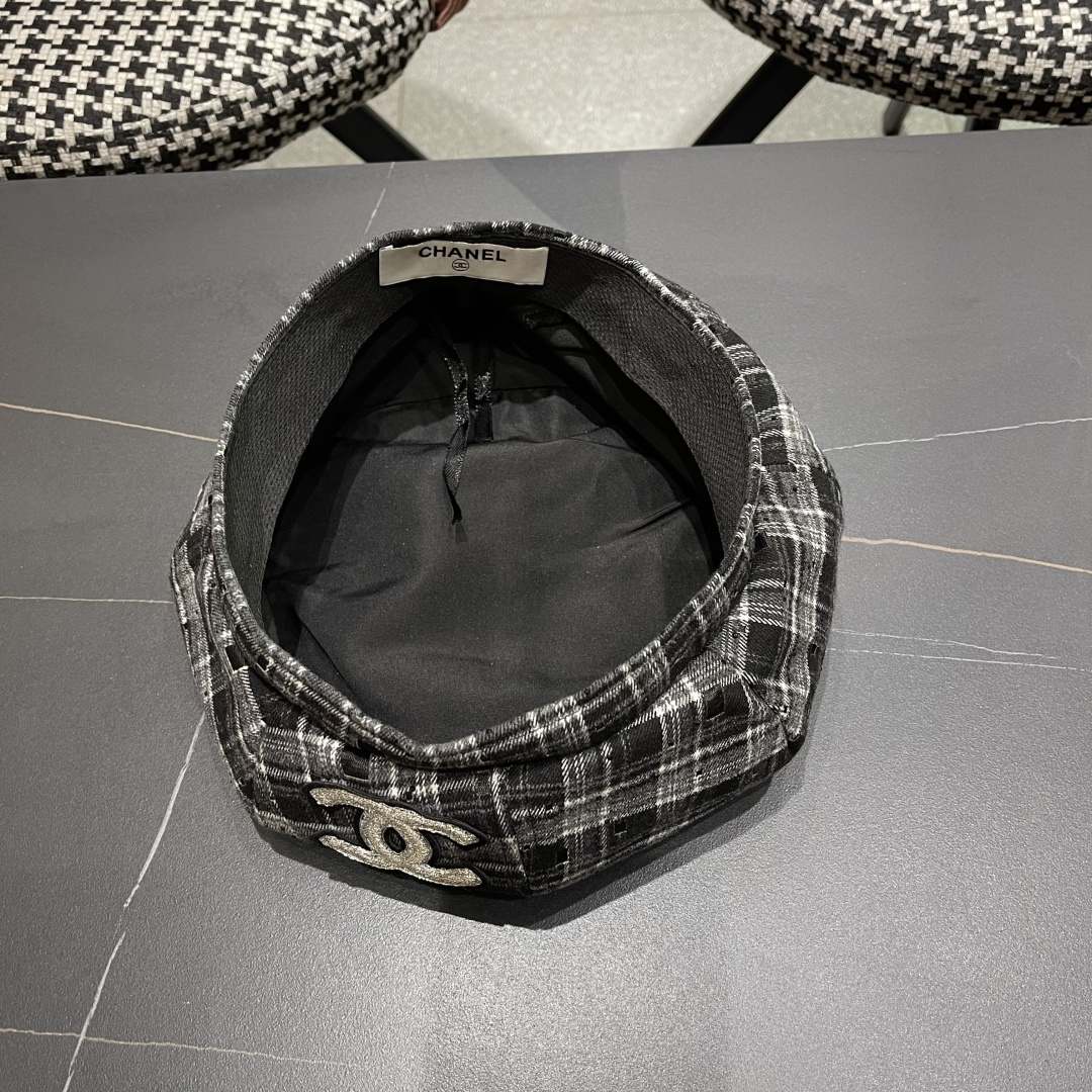  Chanel香奈儿2025新款贝雷帽，画家帽，头围57cm 四季百搭