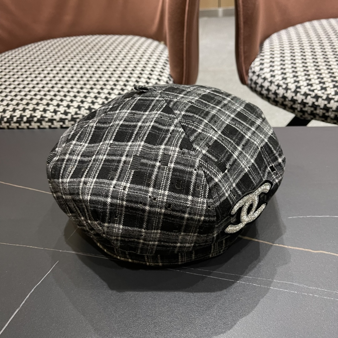  Chanel香奈儿2025新款贝雷帽，画家帽，头围57cm 四季百搭