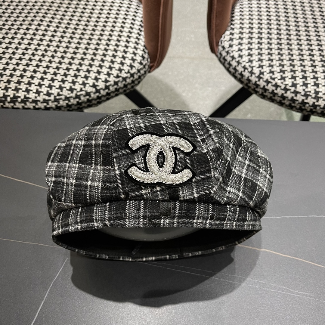  Chanel香奈儿2025新款贝雷帽，画家帽，头围57cm 四季百搭