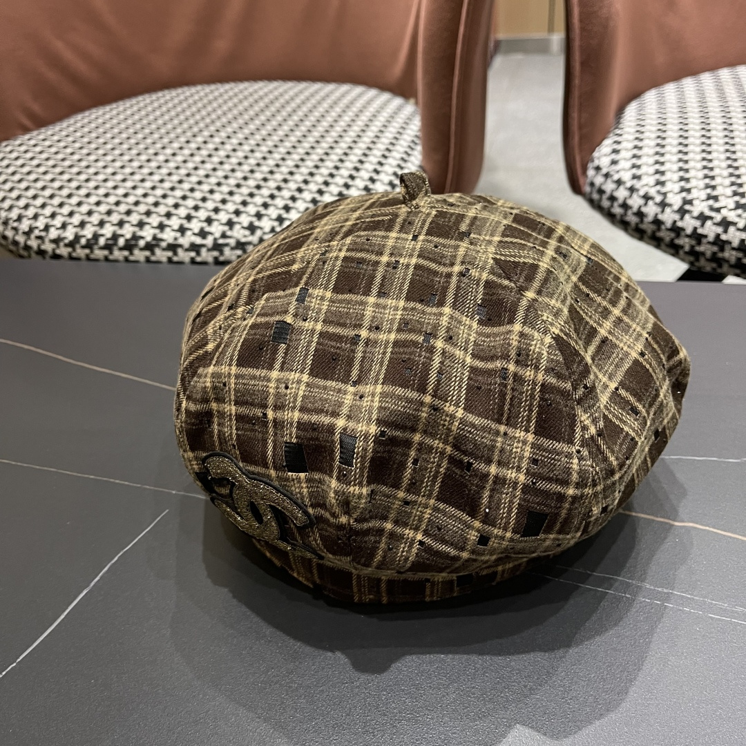  Chanel香奈儿2025新款贝雷帽，画家帽，头围57cm 四季百搭