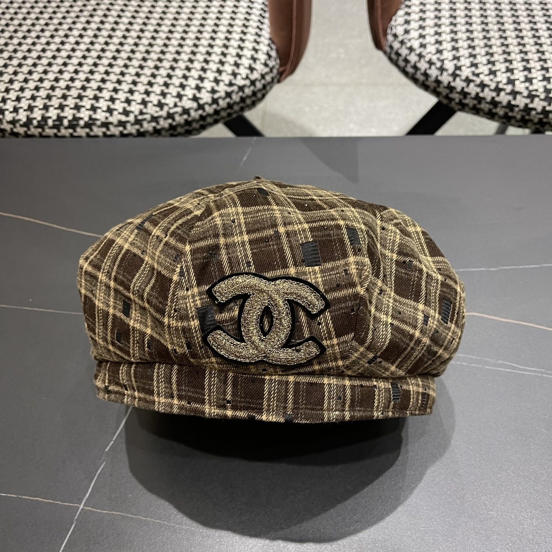  Chanel香奈儿2025新款贝雷帽，画家帽，头围57cm 四季百搭