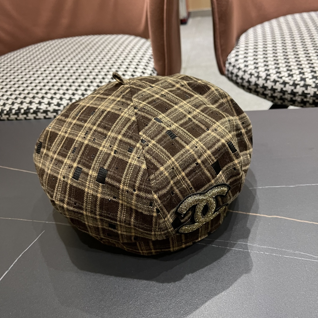  Chanel香奈儿2025新款贝雷帽，画家帽，头围57cm 四季百搭