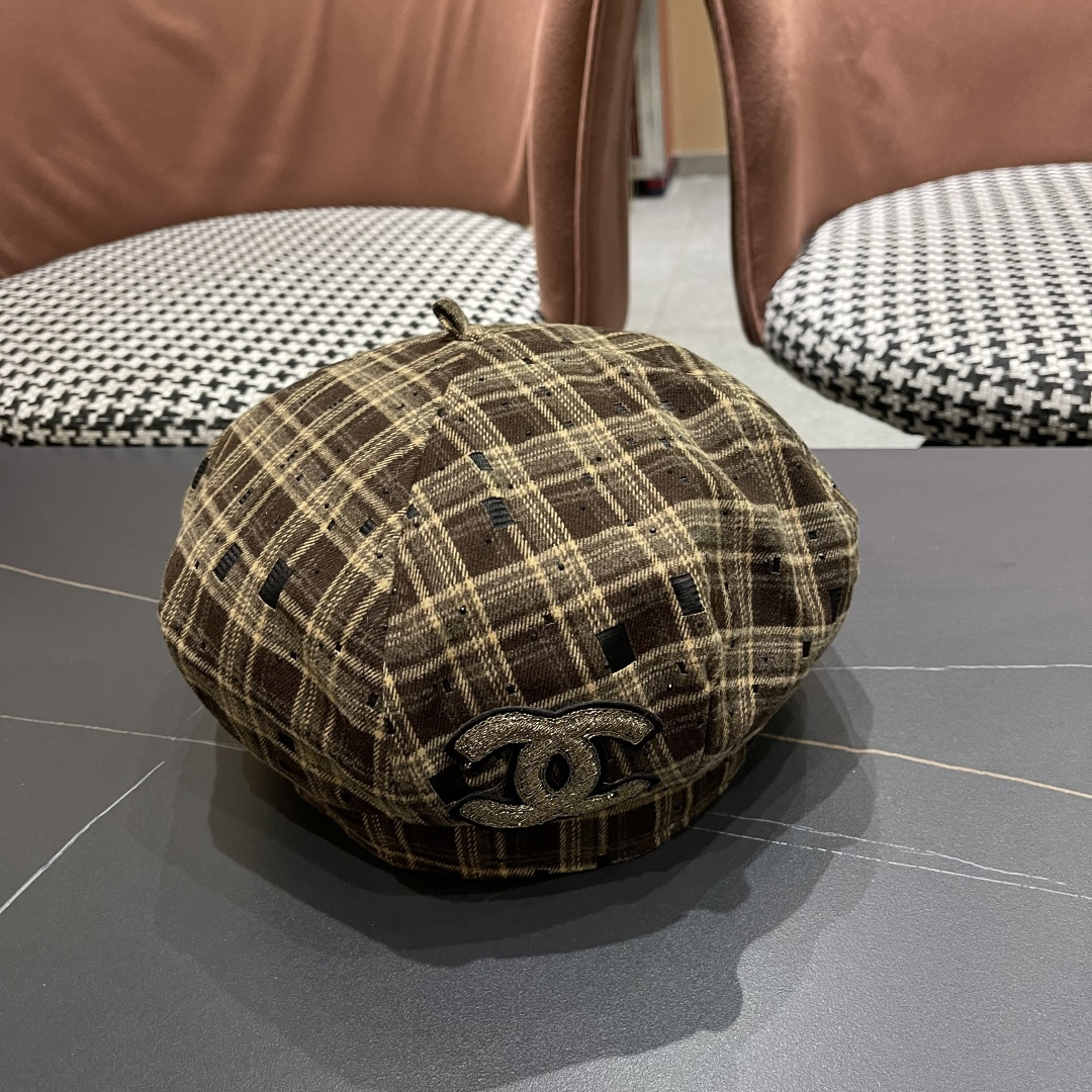  Chanel香奈儿2025新款贝雷帽，画家帽，头围57cm 四季百搭