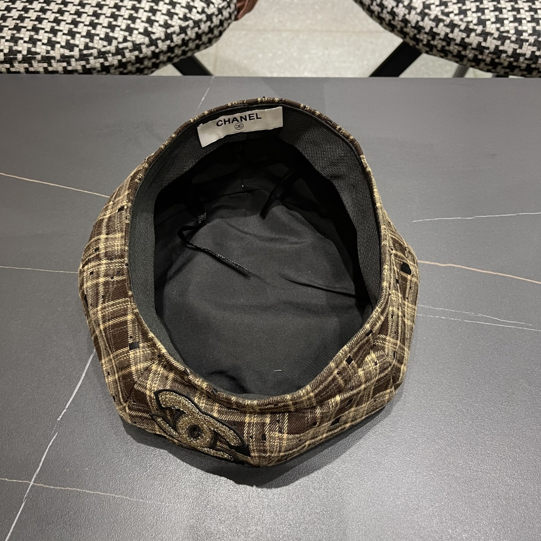  Chanel香奈儿2025新款贝雷帽，画家帽，头围57cm 四季百搭