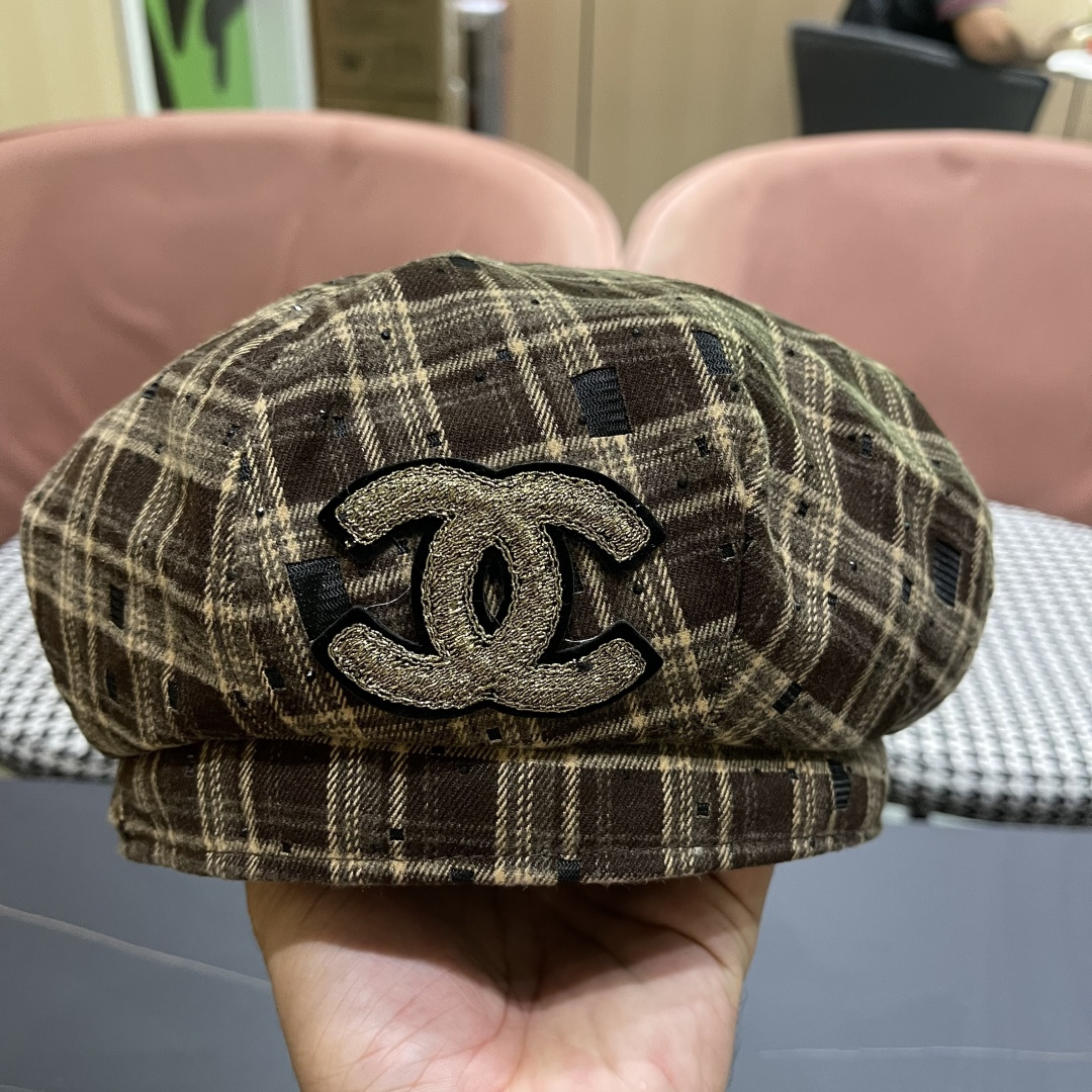  Chanel香奈儿2025新款贝雷帽，画家帽，头围57cm 四季百搭