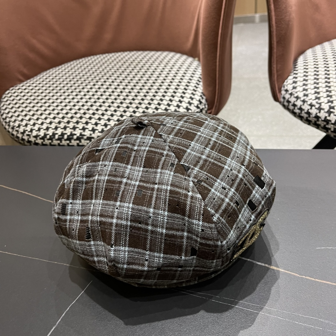  Chanel香奈儿2025新款贝雷帽，画家帽，头围57cm 四季百搭