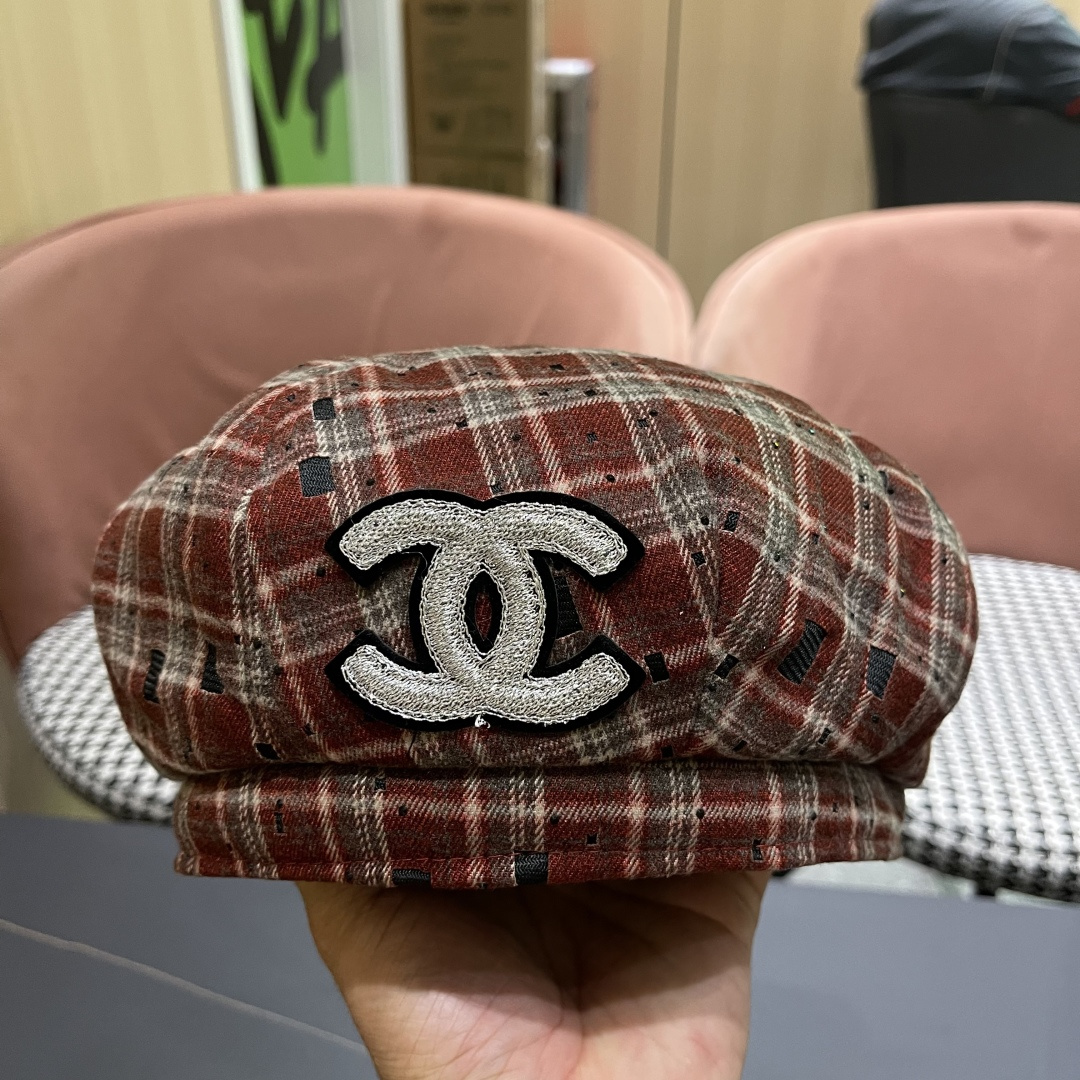 Chanel香奈儿2025新款贝雷帽，画家帽，头围57cm 四季百搭
