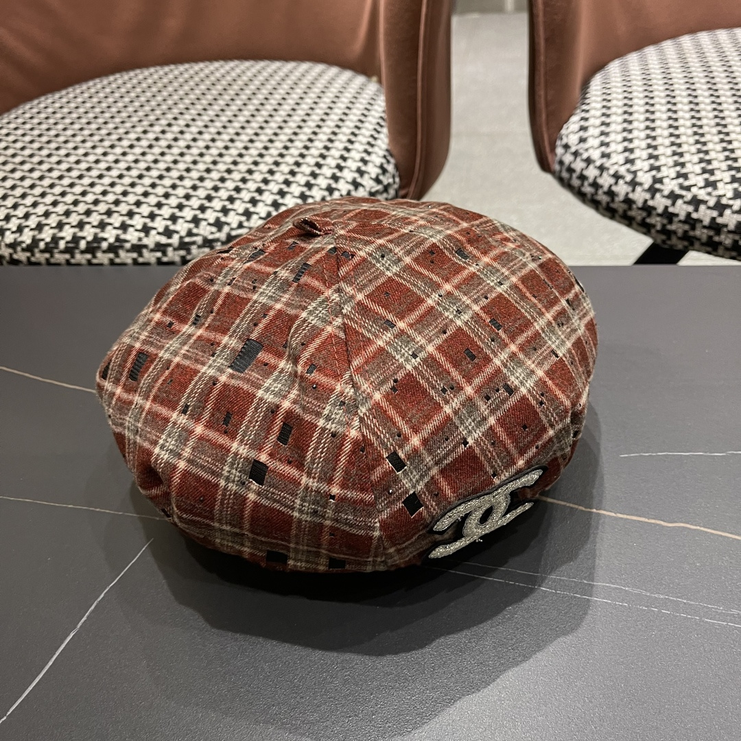  Chanel香奈儿2025新款贝雷帽，画家帽，头围57cm 四季百搭