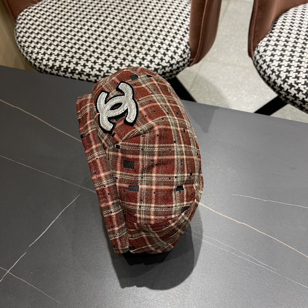  Chanel香奈儿2025新款贝雷帽，画家帽，头围57cm 四季百搭