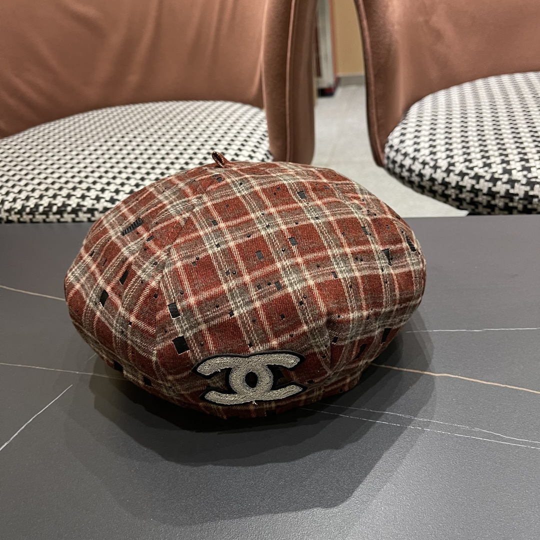  Chanel香奈儿2025新款贝雷帽，画家帽，头围57cm 四季百搭