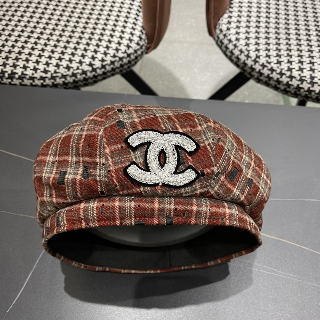  Chanel香奈儿2025新款贝雷帽，画家帽，头围57cm 四季百搭