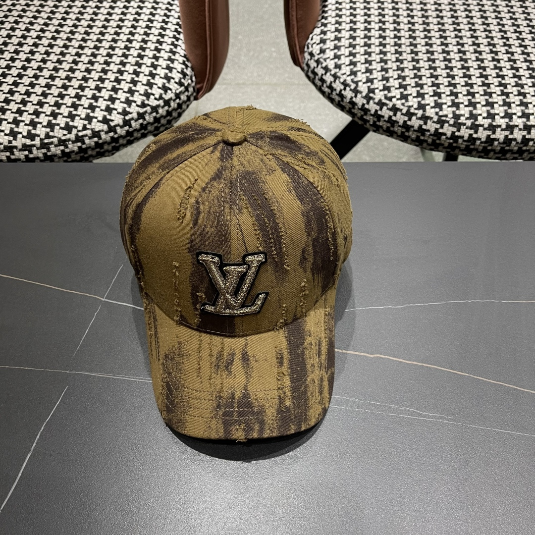  Lv路易威登 朵蕉复古棒球帽子女夏季新款户外出游女大
头围显脸小硬顶鸭舌帽子