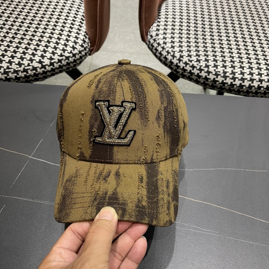  Lv路易威登 朵蕉复古棒球帽子女夏季新款户外出游女大
头围显脸小硬顶鸭舌帽子