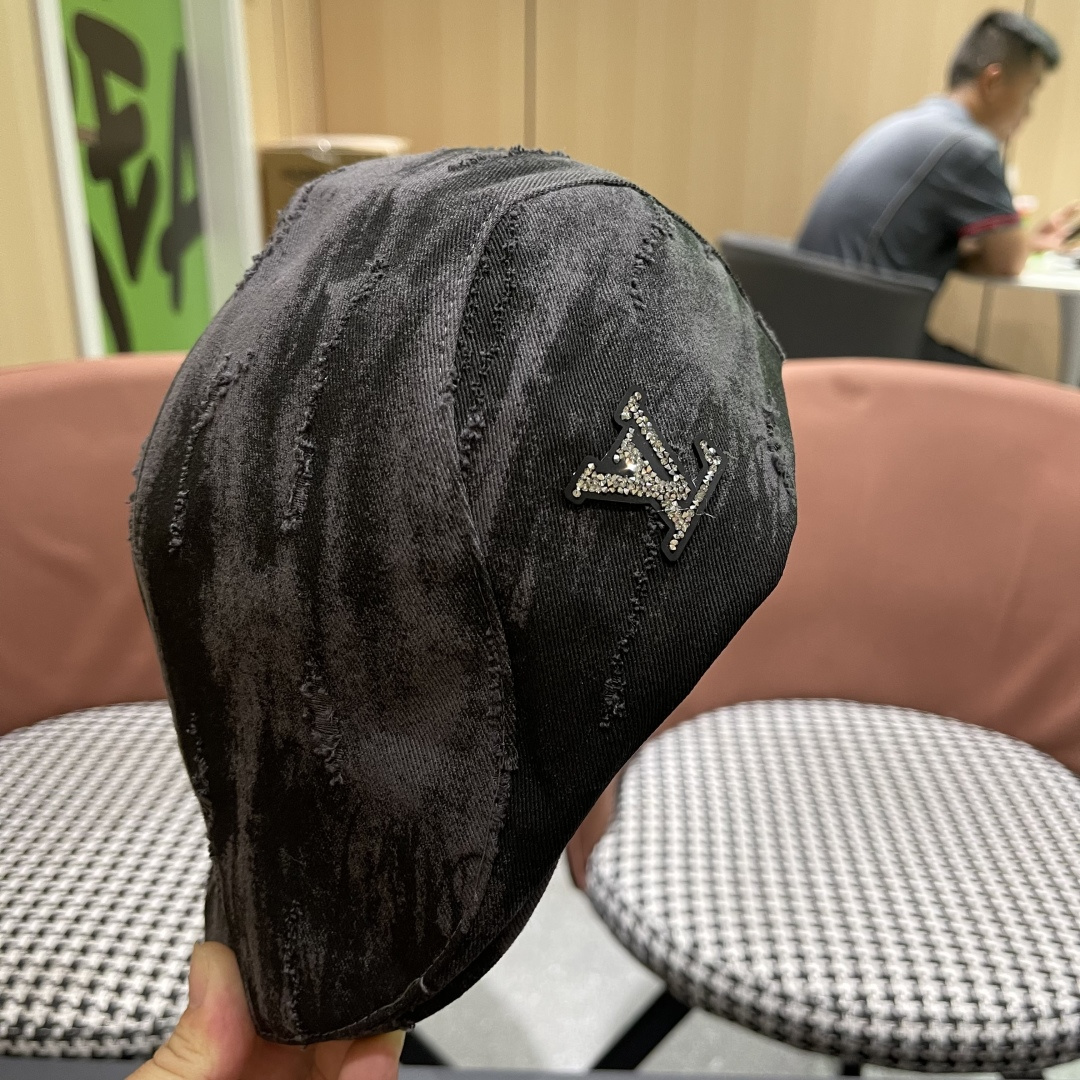  帽子女春夏休闲时尚前进帽韩版辣妺鸭舌帽复古做旧贝雷帽