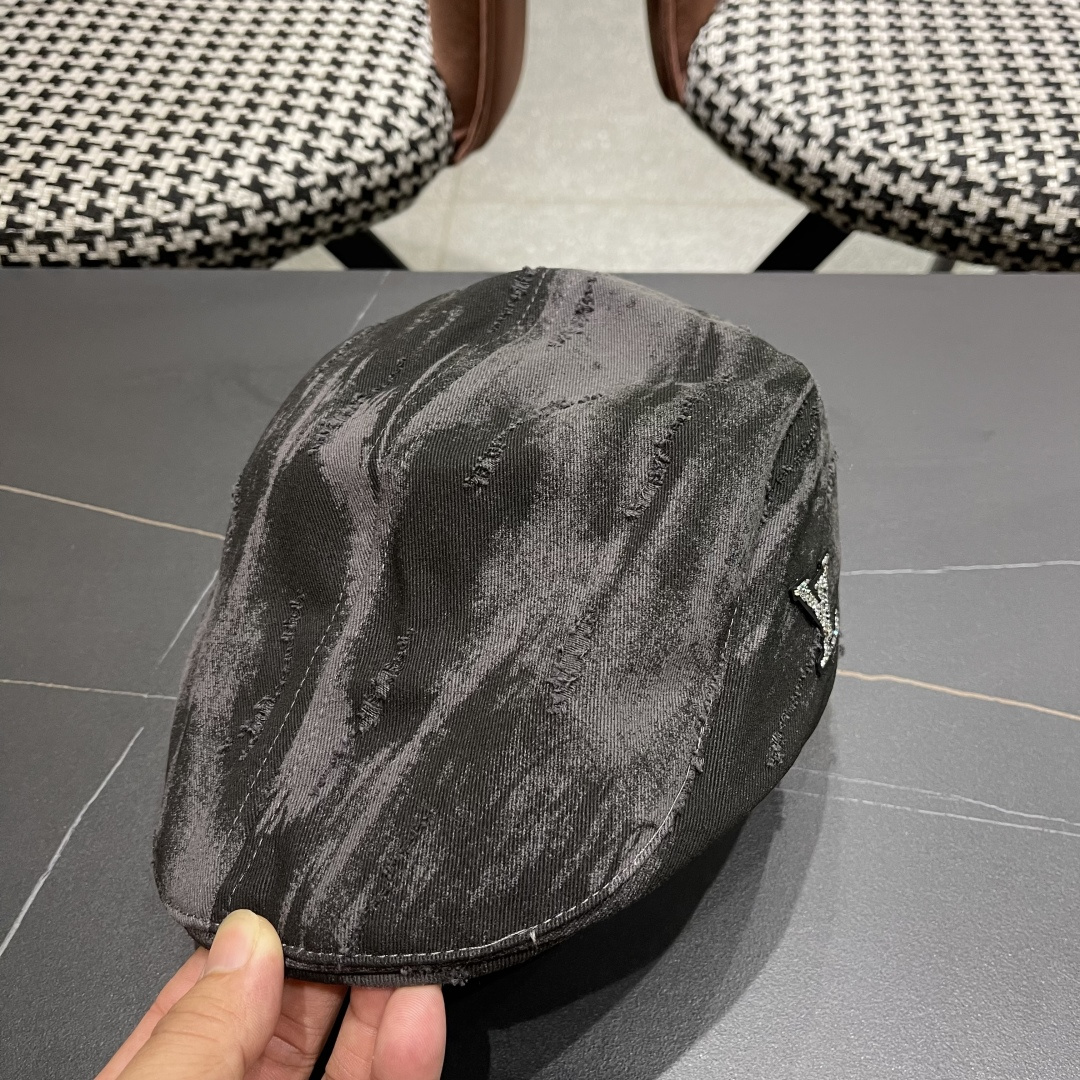  帽子女春夏休闲时尚前进帽韩版辣妺鸭舌帽复古做旧贝雷帽