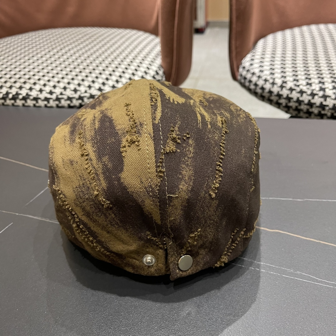  帽子女春夏休闲时尚前进帽韩版辣妺鸭舌帽复古做旧贝雷帽