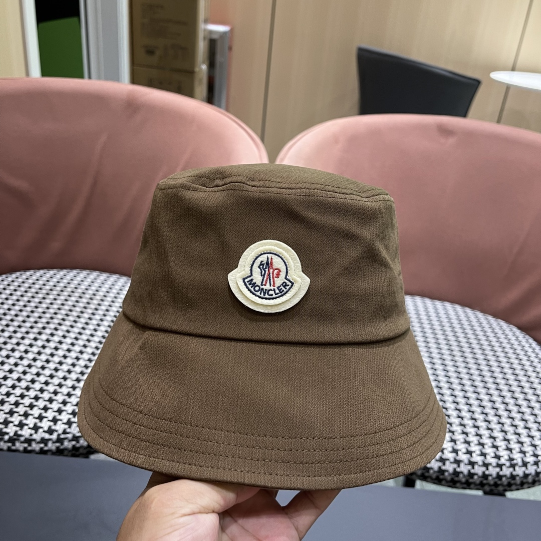  蒙口2025新款甜心水洗纯色渔夫帽子休闲盆
帽男女遮阳水桶帽夏