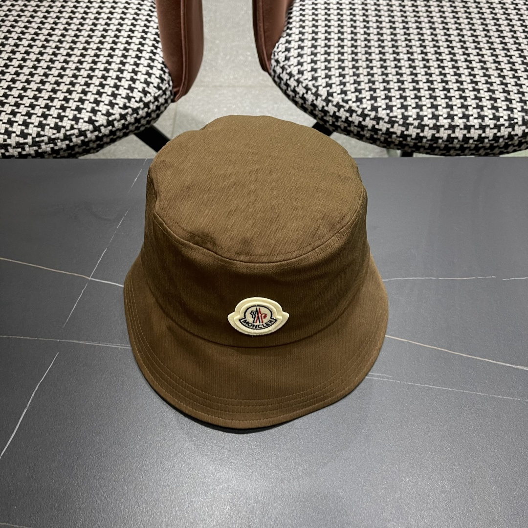  蒙口2025新款甜心水洗纯色渔夫帽子休闲盆
帽男女遮阳水桶帽夏