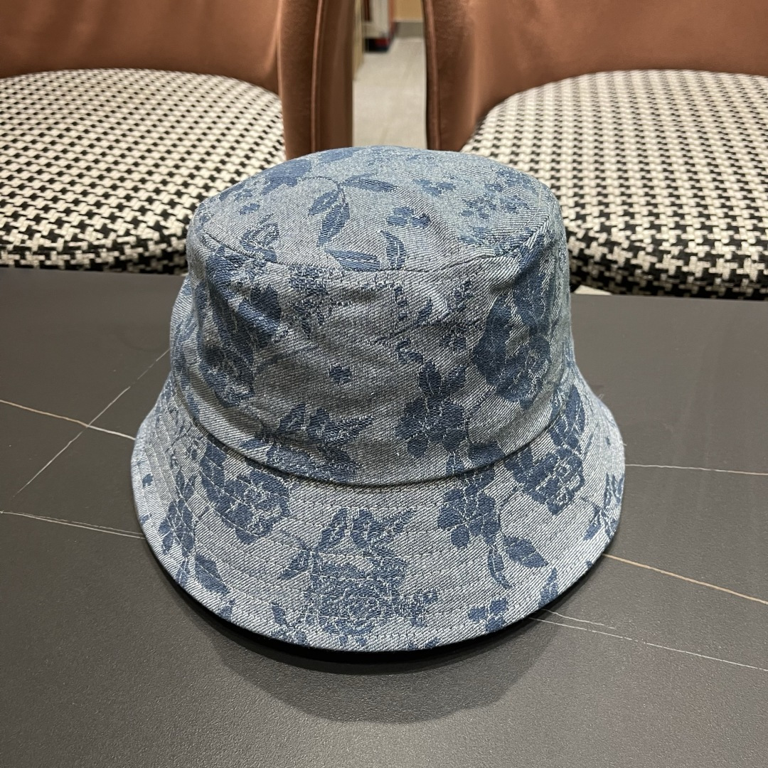  芬迪 新款日系小众时尚渔夫帽女夏天街头百搭防晒遮阳盆帽男显脸小