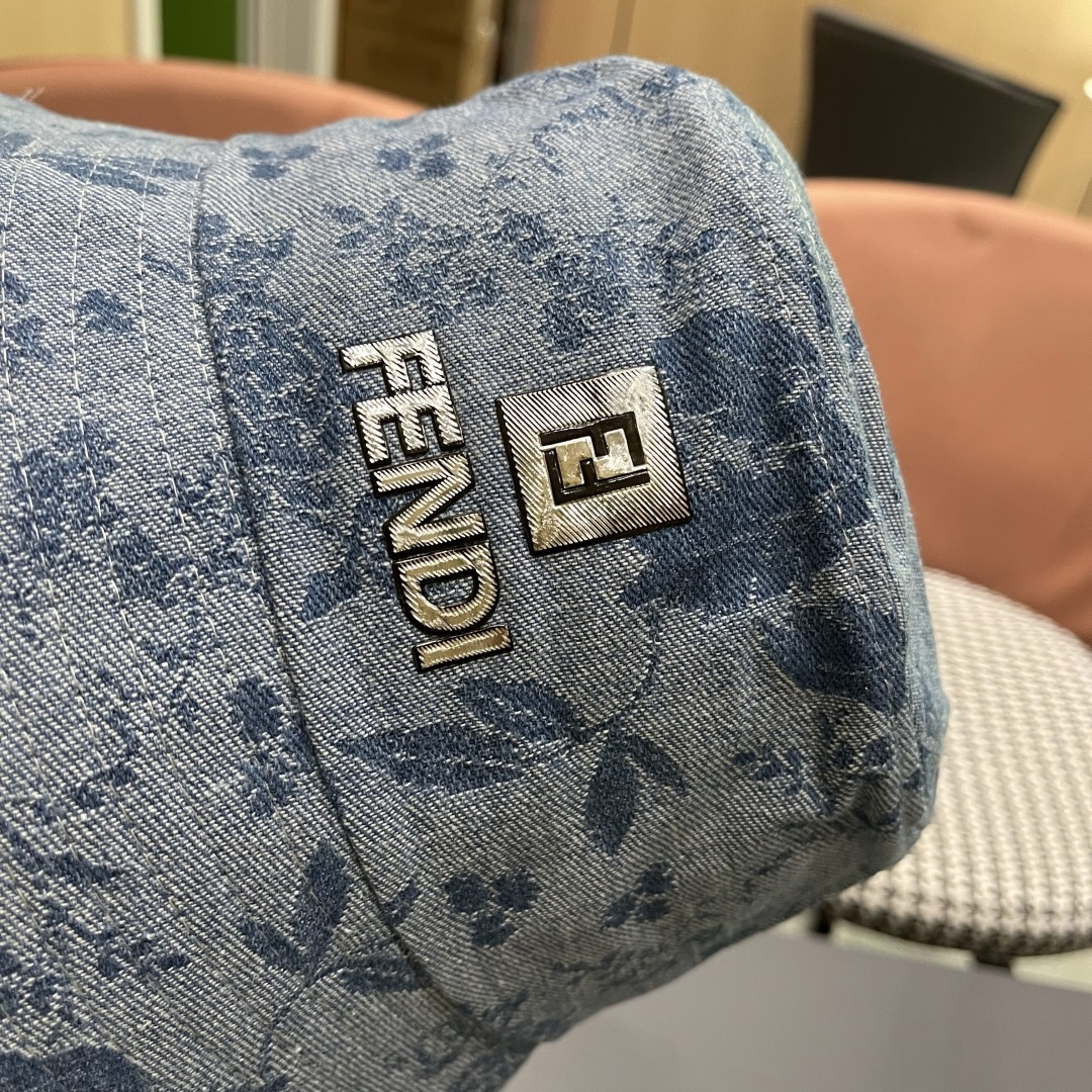  芬迪 新款日系小众时尚渔夫帽女夏天街头百搭防晒遮阳盆帽男显脸小