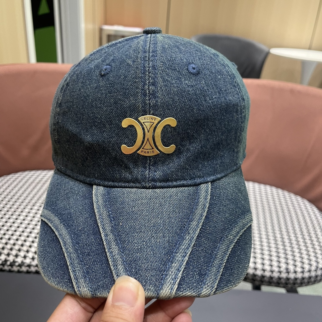 【CELINE赛琳】新款经典牛仔休闲潮流款 棒球帽🧢日韩风格，随便搭配都超好看！出门旅游，绝对要入手的一