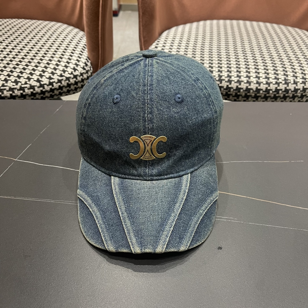 【CELINE赛琳】新款经典牛仔休闲潮流款 棒球帽🧢日韩风格，随便搭配都超好看！出门旅游，绝对要入手的一