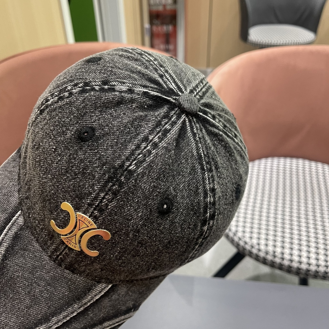 【CELINE赛琳】新款经典牛仔休闲潮流款 棒球帽🧢日韩风格，随便搭配都超好看！出门旅游，绝对要入手的一
