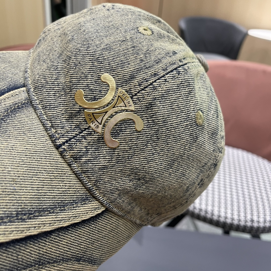 【CELINE赛琳】新款经典牛仔休闲潮流款 棒球帽🧢日韩风格，随便搭配都超好看！出门旅游，绝对要入手的一