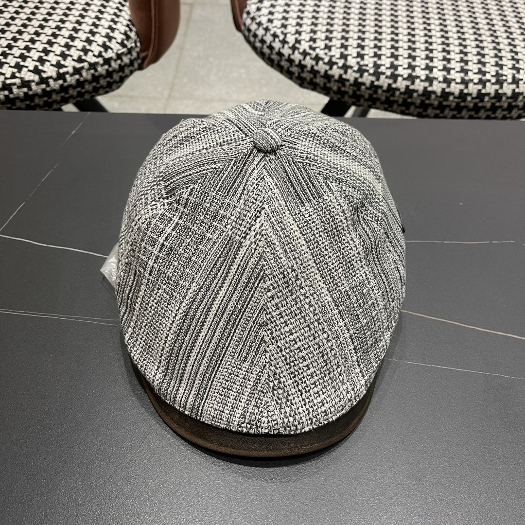  迪奥 日系复古牛仔前进帽女夏文艺休闲百搭皮质
帽檐画家帽鸭舌报童帽子