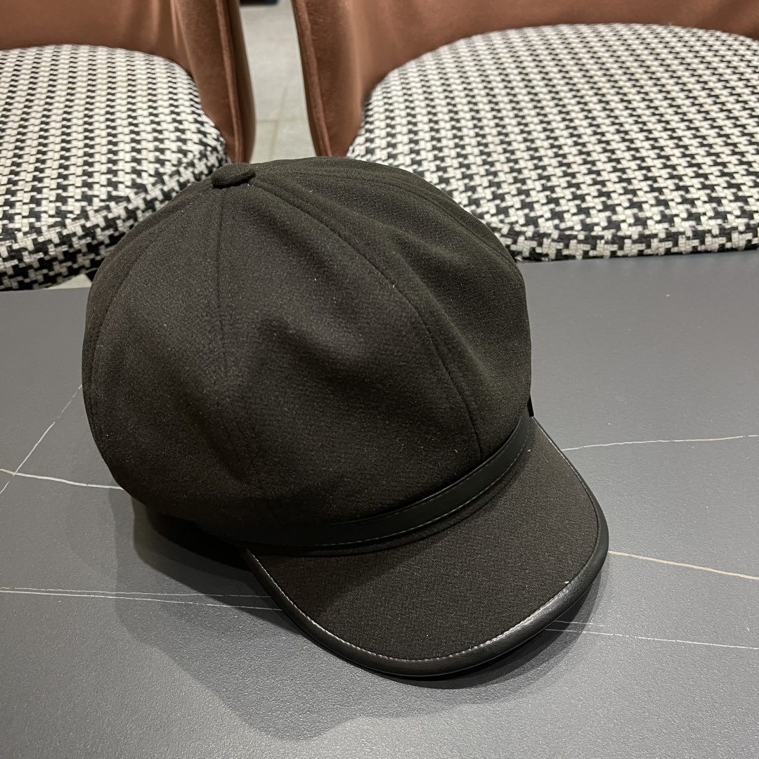  香奈儿 八角帽子女四季款棉质百搭贝雷帽英伦复古大头
围品脸小鸭舌报童帽