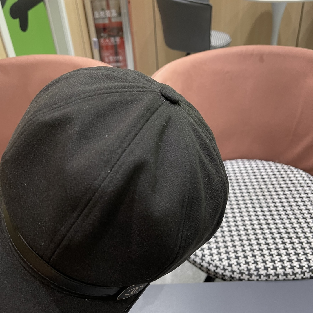  香奈儿 八角帽子女四季款棉质百搭贝雷帽英伦复古大头
围品脸小鸭舌报童帽