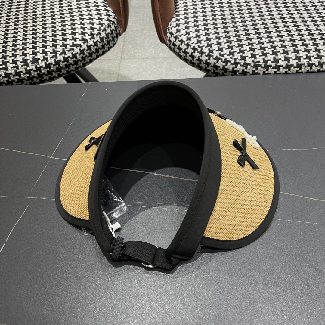  Lv路易威登 防晒帽女夏季防紫外线遮阳帽户外草
编帽子太阳帽大帽檐透气空顶帽