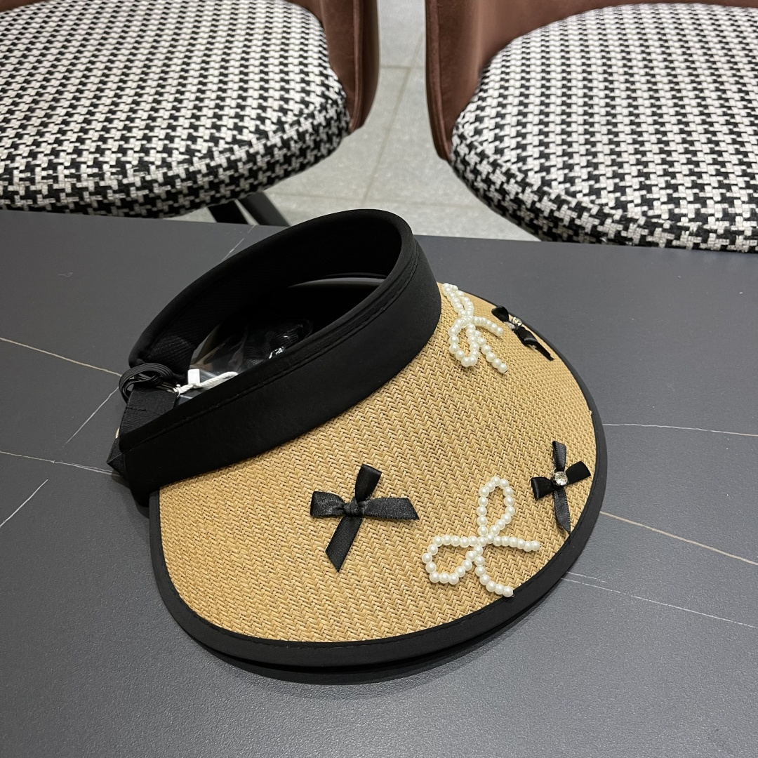  Lv路易威登 防晒帽女夏季防紫外线遮阳帽户外草
编帽子太阳帽大帽檐透气空顶帽