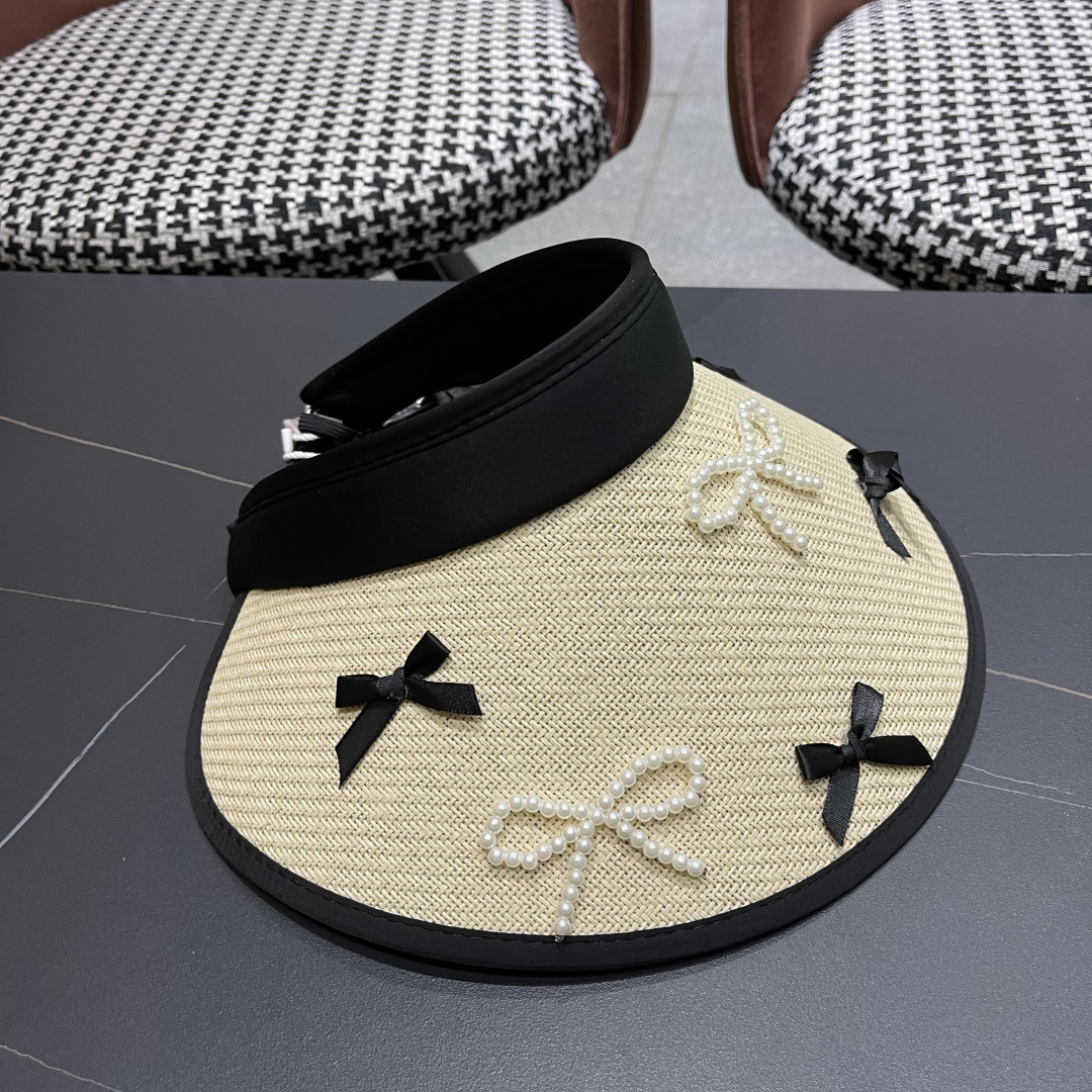  Lv路易威登 防晒帽女夏季防紫外线遮阳帽户外草
编帽子太阳帽大帽檐透气空顶帽