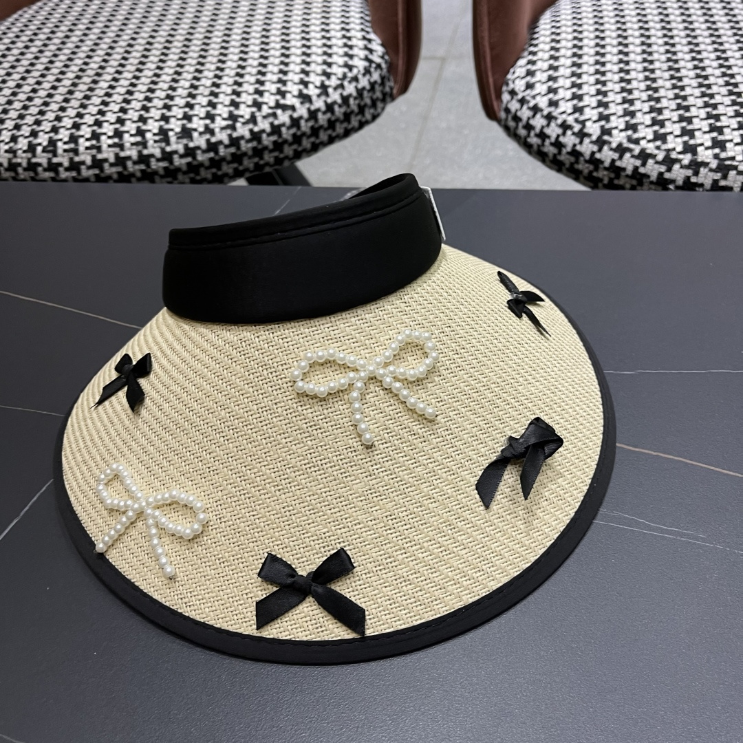  Lv路易威登 防晒帽女夏季防紫外线遮阳帽户外草
编帽子太阳帽大帽檐透气空顶帽