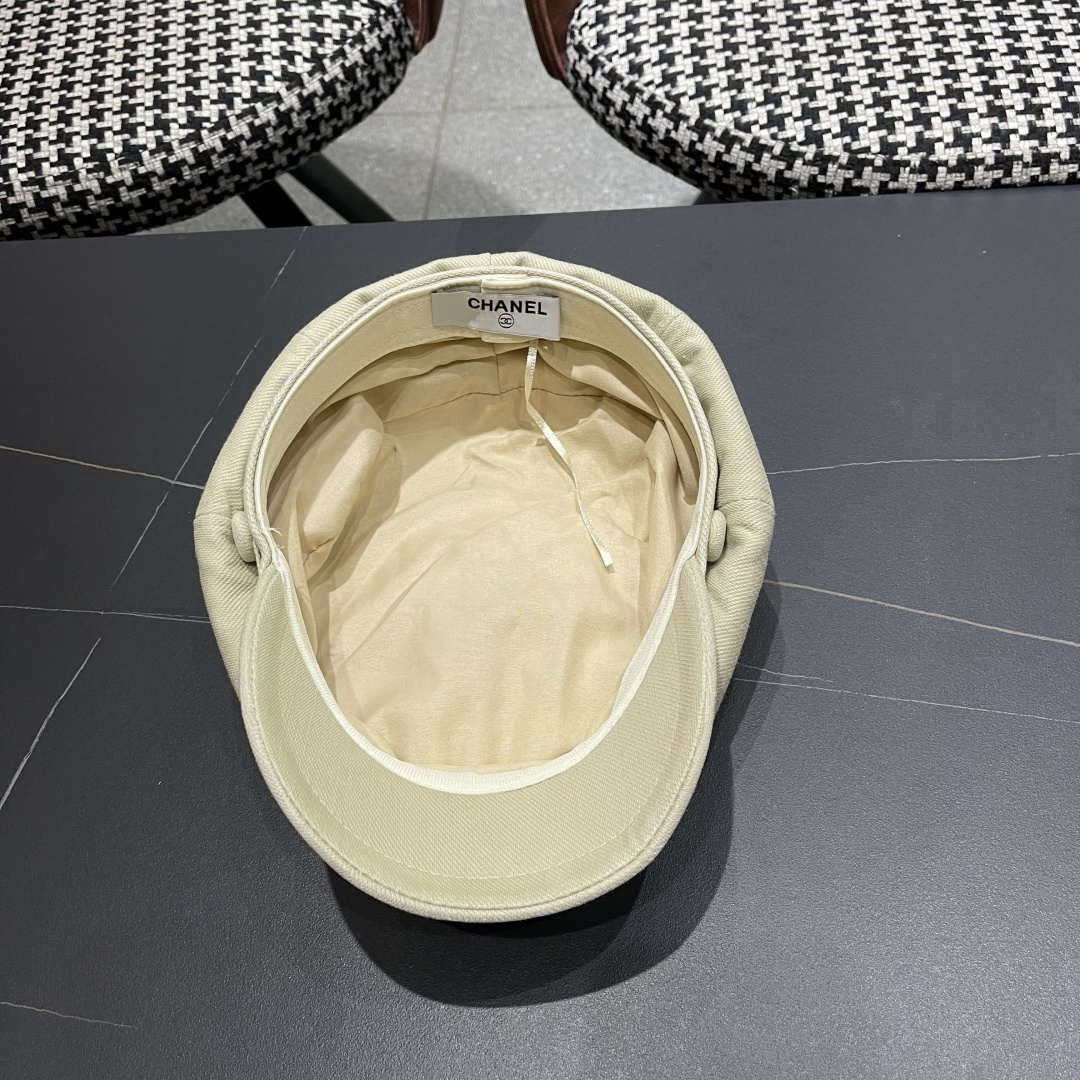  香奈儿 鸭舌帽女新款洋气帽子日系英伦风贝
雷帽品脸小休闲报童八角帽