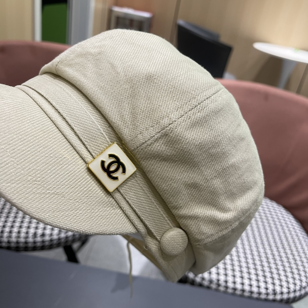  香奈儿 鸭舌帽女新款洋气帽子日系英伦风贝
雷帽品脸小休闲报童八角帽