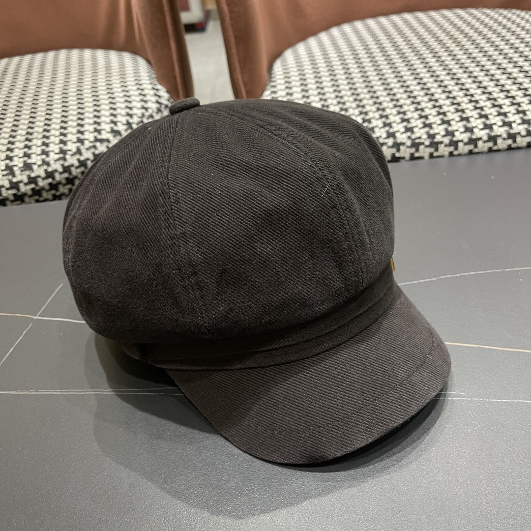  香奈儿 鸭舌帽女新款洋气帽子日系英伦风贝
雷帽品脸小休闲报童八角帽