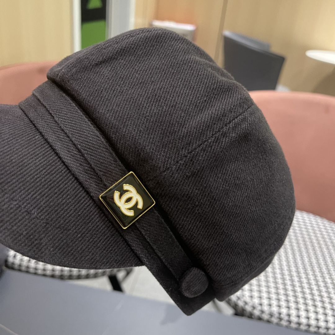  香奈儿 鸭舌帽女新款洋气帽子日系英伦风贝
雷帽品脸小休闲报童八角帽