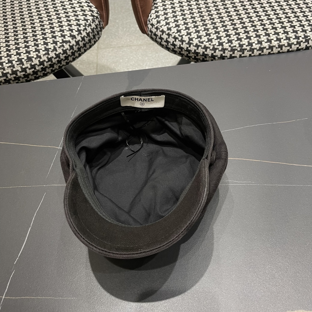  香奈儿 鸭舌帽女新款洋气帽子日系英伦风贝
雷帽品脸小休闲报童八角帽