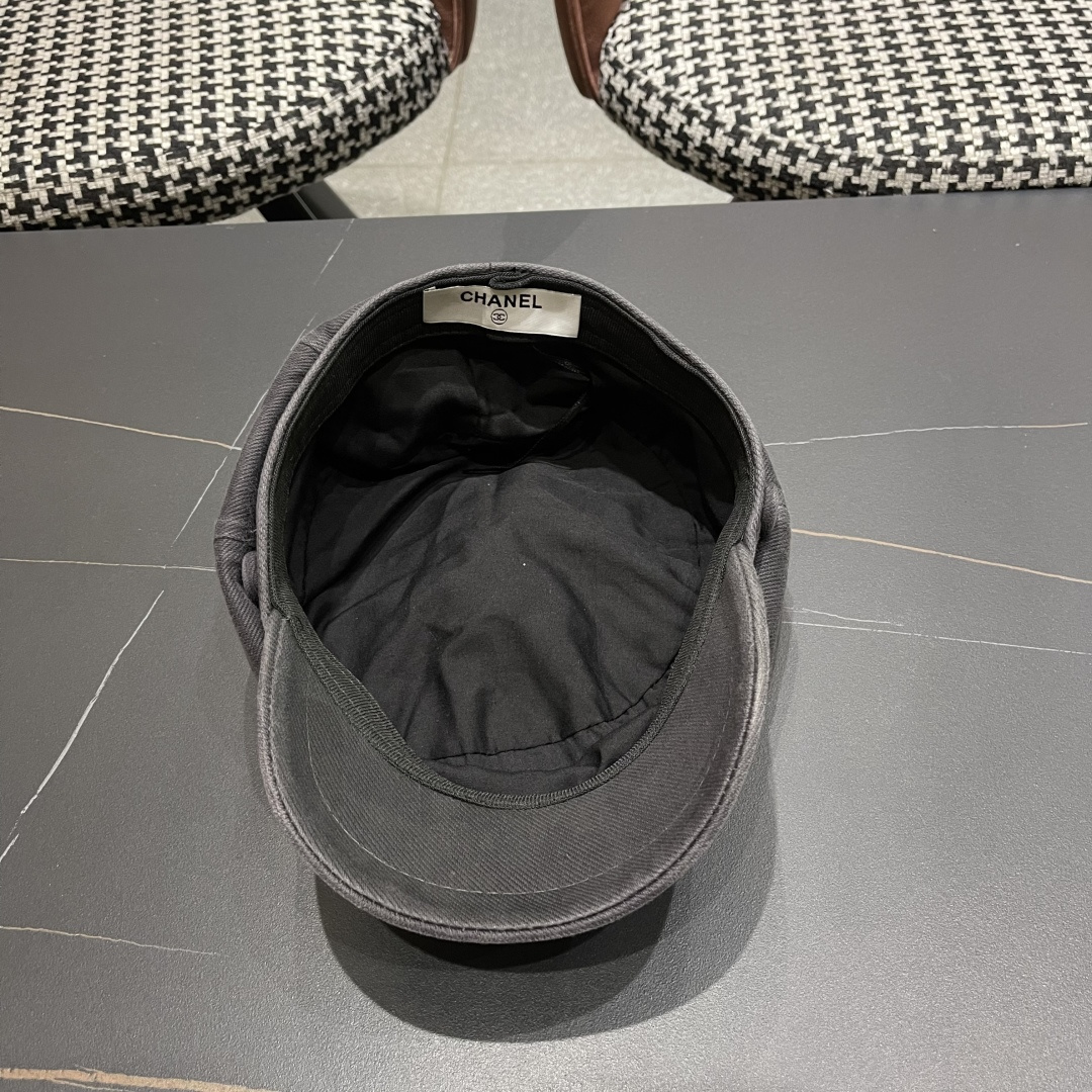  香奈儿 鸭舌帽女新款洋气帽子日系英伦风贝
雷帽品脸小休闲报童八角帽