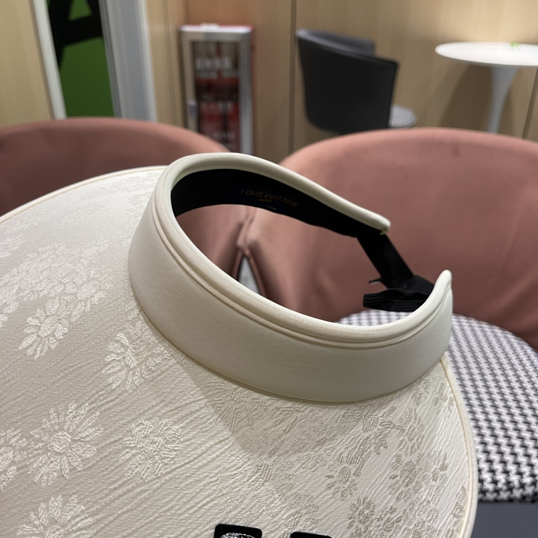  Lv路易威登2025日本中式风遮阳帽女防晒夏季发卡式空顶页大沿防
紫外线广外骑车太阳