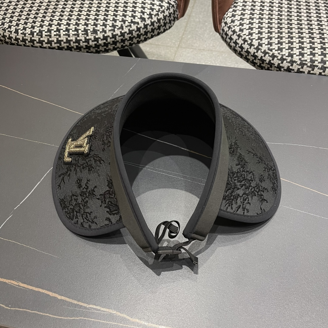  Lv路易威登2025日本中式风遮阳帽女防晒夏季发卡式空顶页大沿防
紫外线广外骑车太阳